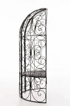 Sale Rosie Half Gazebo with Bench - Bronze Metal Garden Trellis Arbour - 178cm Height Buer, Spalier, Lysthuse Uden Tag