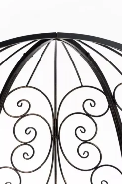 Sale Rosie Half Gazebo with Bench - Bronze Metal Garden Trellis Arbour - 178cm Height Buer, Spalier, Lysthuse Uden Tag