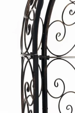 Sale Rosie Half Gazebo with Bench - Bronze Metal Garden Trellis Arbour - 178cm Height Buer, Spalier, Lysthuse Uden Tag