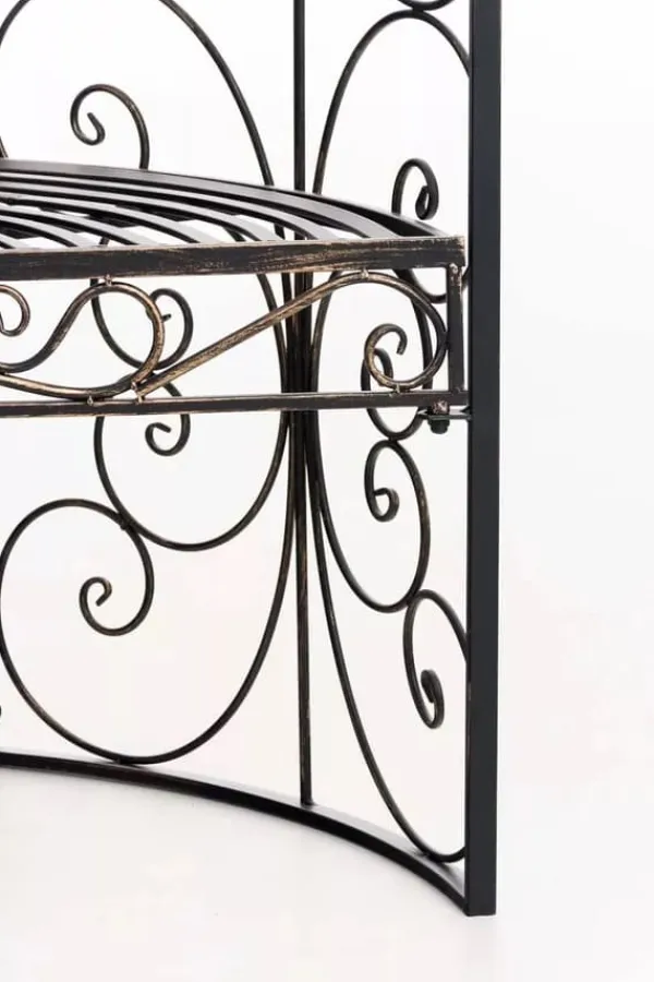 Sale Rosie Half Gazebo with Bench - Bronze Metal Garden Trellis Arbour - 178cm Height Buer, Spalier, Lysthuse Uden Tag