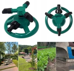 Clearance ROTARY AUTOMATIC 360 GARDEN TRE-ARMET SPRINKLER Vanding