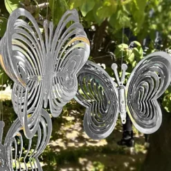 Sale Roterende og reflekterende vindklokker - Sommerfugl Vinddekoration