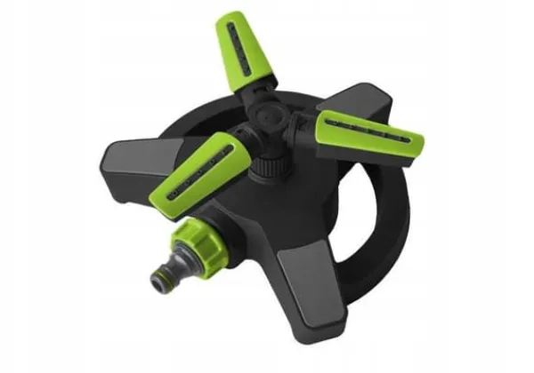 Sale Roterende trearmet sprinkler på en base med 8 funktioner, ABS TPR Vanding
