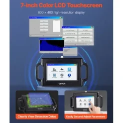 Discount Rørvandslækagedetektor, 278x163x40 mm, LCD-touchskærm, detektionsværktøj Lækagedetektorer