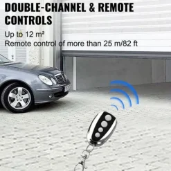 Rulleportåbner 1000N - Komplet 120W sæt med fjernbetjening til garage. Elektrisk 800N, ideel til automatiske skydeporte. Skure, Garager & Carports