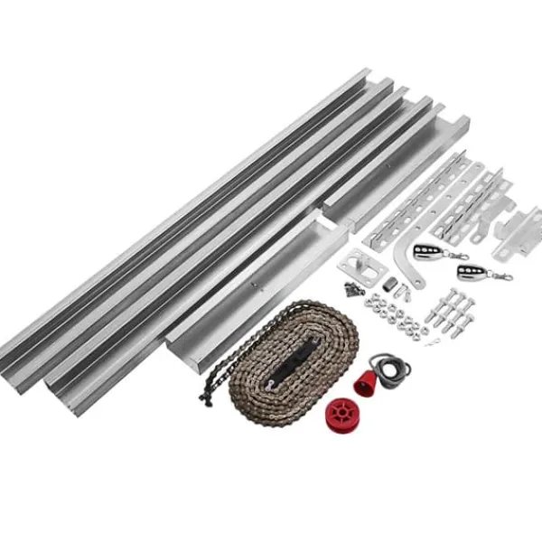 Clearance Rulleportåbner 1000N til garage, komplet med 150W fjernbetjening og automatiske skydeportesæt. Effektiv og brugervenlig løsning. Skure, Garager & Carports