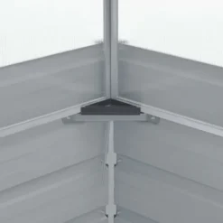 Best Rummeligt drivhus i galvaniseret stål - Beskyt planter | Størrelse: 100x100x85 cm | Farve: Grå Drivhus