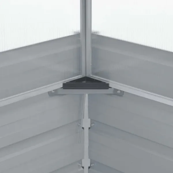 Best Rummeligt drivhus i galvaniseret stål - Beskyt planter | Størrelse: 100x100x85 cm | Farve: Grå Drivhus