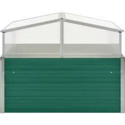Drivhus^Rummeligt drivhus i galvaniseret stål - Plantebeskyttelse | Størrelse: 100x100x77 cm | Farve: Grøn
