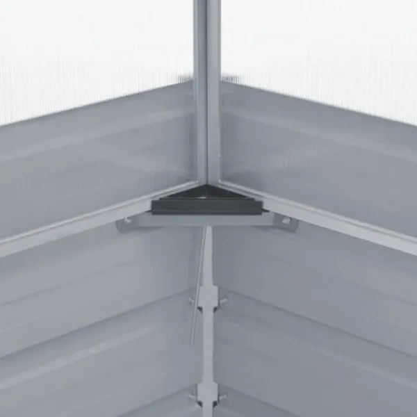 Drivhus^Rummeligt drivhus i galvaniseret stål - Plantebeskyttelse | Størrelse: 100x100x77 cm | Farve: Grøn