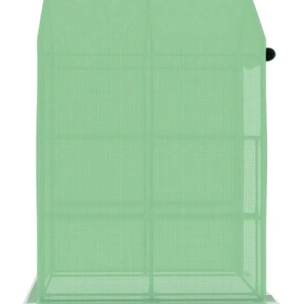 Drivhus^Rummeligt drivhus med hylder - Plantehus i stål | Størrelse: 143x143x195 cm