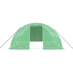 Clearance Rummeligt drivhus med stålstel 16 m² - Havehus | Farve: Grøn | Størrelse: 4x4x2 m Drivhus