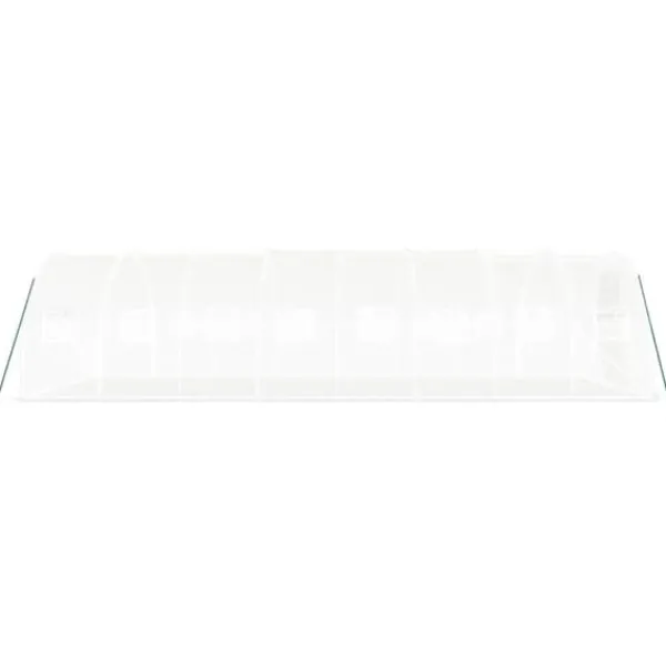Drivhus^Rummeligt drivhus med stålstel - Beskyt dine planter | Størrelse: 24 m² | 8x3x2 m | Farve: Hvid