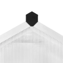 Drivhus^Rummeligt drivhus 302x190x195 cm - Dobbeltvæggede paneler | Farve: Aluminium | Størrelse: 11,19 m³