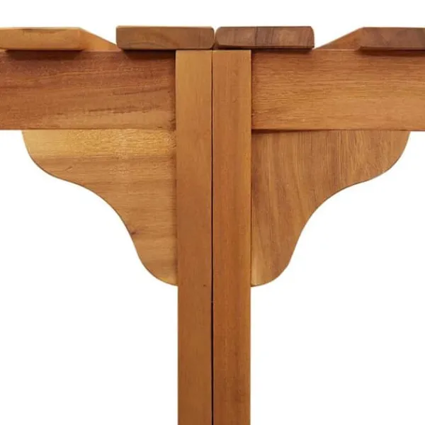 Best Rund Bubble Bath Indhegning i Akacietræ - Elegant & Vejrresistent | Ø255 cm | Farve: Brun Spa & Udendørsbad