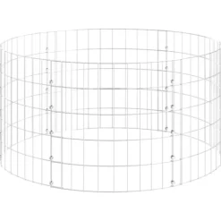 Rund gabionsøjle - Galvaniseret stål til haveprojekter | Ø100x50 cm Krukker & Plantebeholdere
