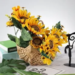 Havekurve^Rustik håndlavet vandtæt rattan blomsterkurv