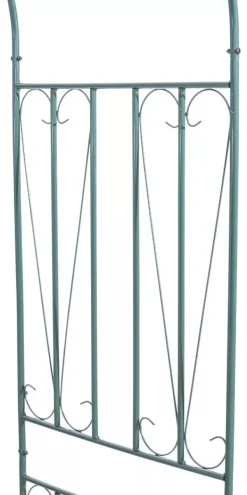 Online 60s Green Metal Rose Arch for Climbing Plants - Durable Powder Coated Garden Arbor (141x60x266 cm, 8kg) Buer, Spalier, Lysthuse Uden Tag