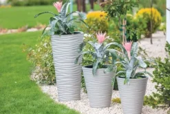 Krukker & Plantebeholdere^Sahara Dunes Slim 30 Rund Blomsterpotte | Hvid