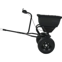 Haveværktøj^Saltspreder/strøtrækvogn 45 L - Robust PVC og stål | Størrelse: 125x74x79 cm