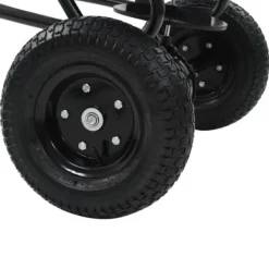 Haveværktøj^Saltspreder/strøtrækvogn 45 L - Robust PVC og stål | Størrelse: 125x74x79 cm