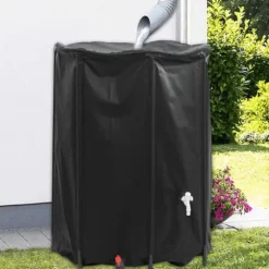 Regntønder^Sammenfoldelig vandtank med hane - PVC | Kapacitet: 1350 l | Størrelse: 1350 l