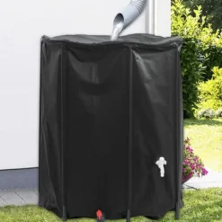 Regntønder^Sammenfoldelig vandtank med hane - PVC | 1250 l