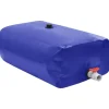 New Sammenfoldelig vandtank med hane 1500L - PVC | Farve: Grøn | Størrelse: 1500 liter Regntønder