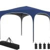 Telte & Lysthuse^Sammenklappelig pavillon, 295x295x255 cm, blå