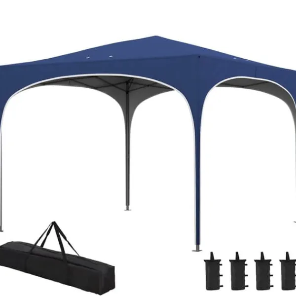 Telte & Lysthuse^Sammenklappelig pavillon, 295x295x255 cm, blå
