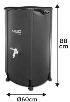 Regntønder^Sammenklappelig regnvandstank, 250 l, PVC - T N15-951