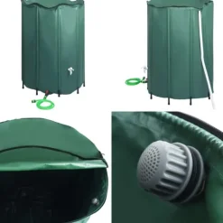 Discount Sammenklappelig regnvandsbeholder med hane 1350 l - Regnvandsbeholder - Regnvandsbeholdere - Home & Living Regntønder
