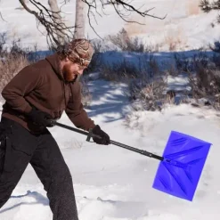 New Sammenklappelig sneskovl, to håndtag, ergonomisk Snerydning
