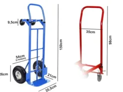Clearance Sammenklappelig Transportvogn - Kompakt og Praktisk til Hjem og Have - Op til 250 kg Haveværktøj
