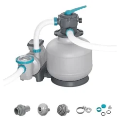 Discount Sandfilter / filtreringspump för simbassänger upp till 66 m3 - - 11 355 L/h - Med förfilter Pool- & Spatilbehør