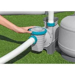 Discount Sandfilter / filtreringspump för simbassänger upp till 66 m3 - - 11 355 L/h - Med förfilter Pool- & Spatilbehør