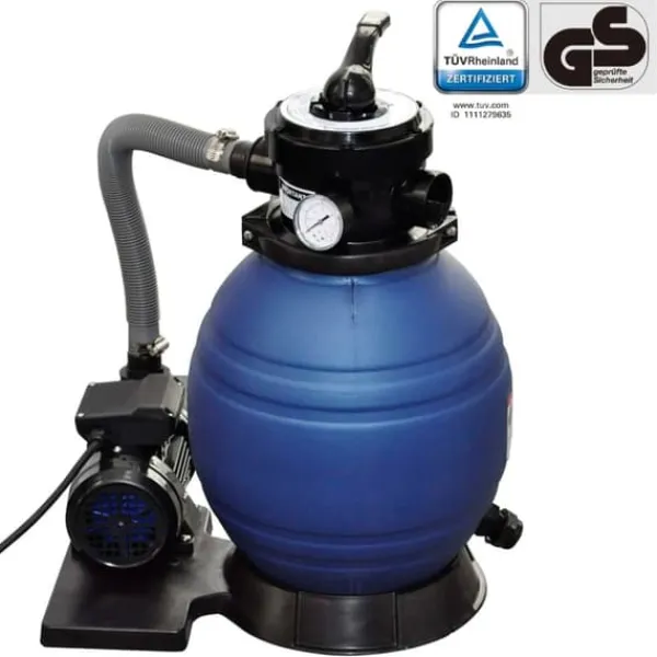 Hot Sandfilterpumpe 400 W - 11000 l/t til poolrens | Størrelse: 2,5 cm tilslutning Pool- & Spatilbehør