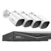 Sikkerhedsmonitorer & Videokameraer^SANNCE 8CH DVR Kit, 1080P Høj Opløsning, Nattesyn Op til 30m,2T, 8CH 4PCS DVR Kit-a