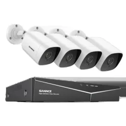Sikkerhedsmonitorer & Videokameraer^SANNCE 8CH DVR Kit, 1080P Høj Opløsning, Nattesyn Op til 30m,2T, 8CH 4PCS DVR Kit-a