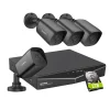 Sikkerhedsmonitorer & Videokameraer^Sannce Security Camera System, 5MP Opløsning, 4TB Storage,4PCS 2TB