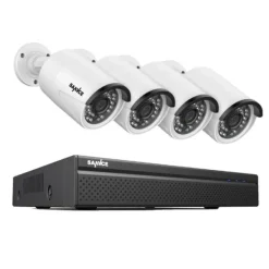 Sikkerhedsmonitorer & Videokameraer^SANNCE Videoovervågningssystem, 8MP opløsning, POE IP-kameraer,I71FQ04, 2T