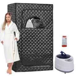 Clearance Sauna Sæt, Bærbart Design, Justerbar Temperaturkontrol,220V EU stik Sauna