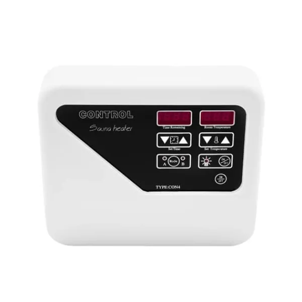 Sauna^Saunaovn Controller, Digital Termostat, Overophedningsbeskyttelse,HVID