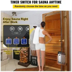 Sauna^Saunaovn Controller, 24,4x21,2x7,8 cm, Temperaturstyring