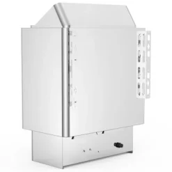 Sauna^Saunaovn, 9KW elektrisk indbygget kontrol, 40x23x56 cm, rustfrit stål
