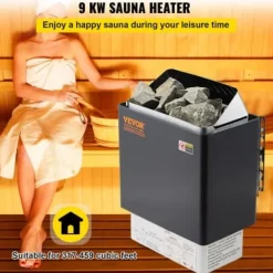 Sauna^Saunaovn, 41x28x57 cm, rustfrit stål, elektrisk