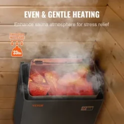 Sauna^Saunaovn, 410x278x575 mm, Elektrisk, Indendørs/udendørs, Rustfrit stål