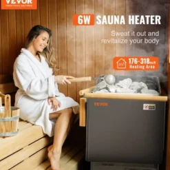 Outlet Saunaovn, 412x274x570 mm, Elektrisk, Indendørs Udendørs Sauna