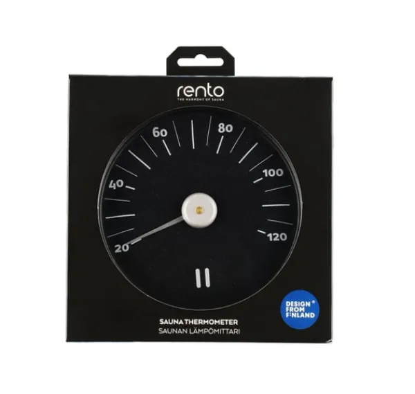 Clearance Saunatermometer RENTO SORT, D15x2cm Sauna