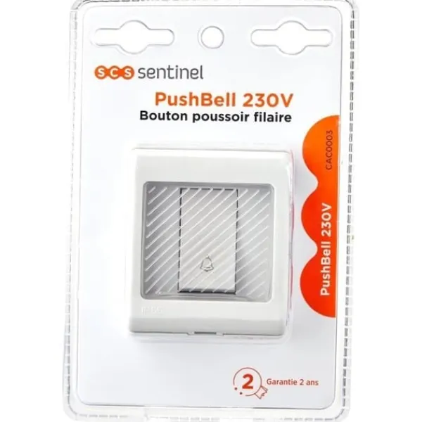 Best SCS SENTINEL 230V trykknap - 16A koblingskapacitet - IP55 - Hvid Bevægelsesdetektorer